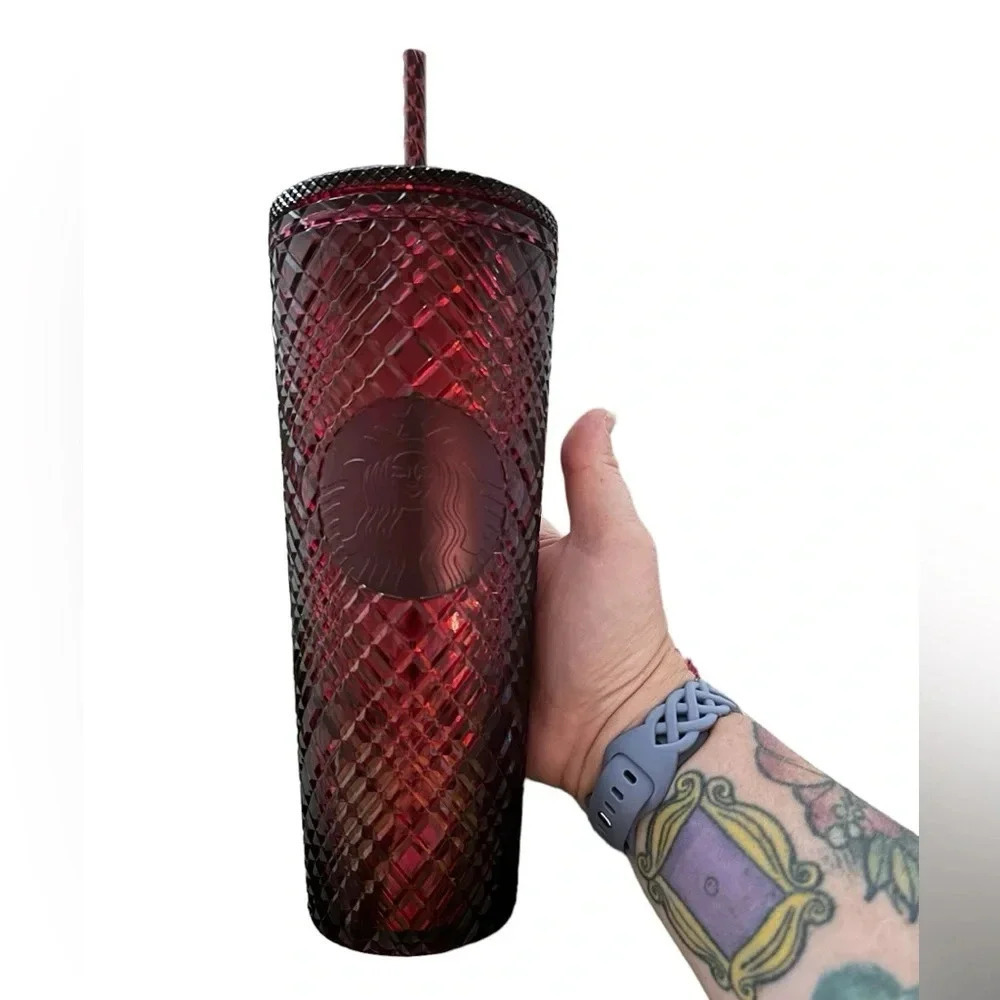 Starbucks 2022 Holidays Jewelled Merlot 24 oz Venti Tumbler NEW